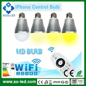 Brightness Color Adjustable 800lm 9W WiFi Control SMD LED Bulb